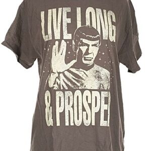Live Long & Prosper Graphic T-Shirt - Brown